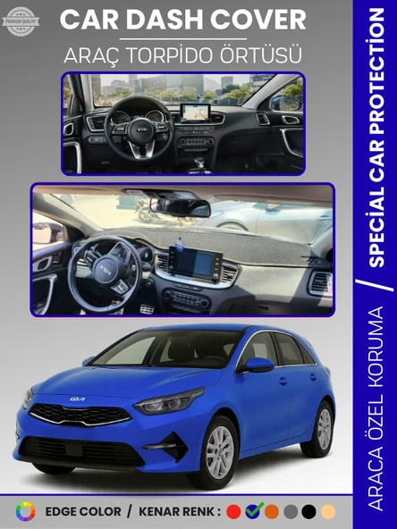 KIA CEED CD KASA (2018-2024) Torpido Örtüsü Panel Koruma Torpido Koruma Tam Uyum Çatlamayı Önler ürün görseli 1