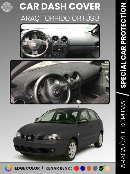 SEAT İBİZA (2001-2008) Torpido Örtüsü Panel Halı Koruma Tam Uyum Çatlamayı Önler Hızlı Montaj ürün görseli 1