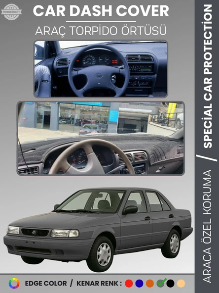 NİSSAN SUNNY (1990-1995) Torpido Örtüsü Ön Panel Koruma Tam Uyum UV Koruma Kaymaz Kolay Montaj ürün görseli 1