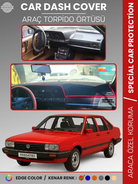 VOLKSWAGEN PASSAT B2 (1981-1988) Torpido Örtüsü Panel Halısı Torpido Koruma Tam Uyum UV Koruma ürün görseli 1