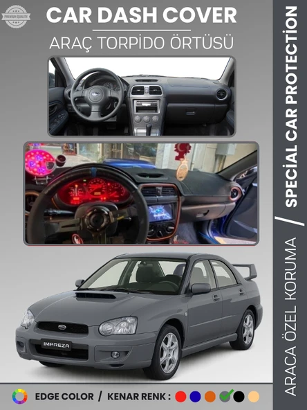 SUBARU IMPREZA (2000-2007) Torpido Örtüsü Panel Halı Torpido Koruma Tam Uyum UV Koruma Hızlı Montaj ürün görseli 1