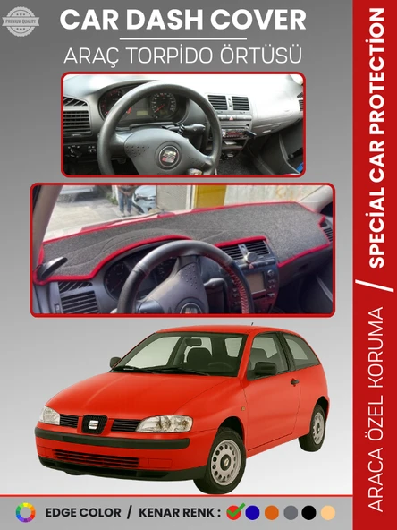 SEAT İBİZA (1998-2001) Torpido Örtüsü Panel Halı Koruma Tam Uyum Çatlamayı Önler Hızlı Montaj ürün görseli 1