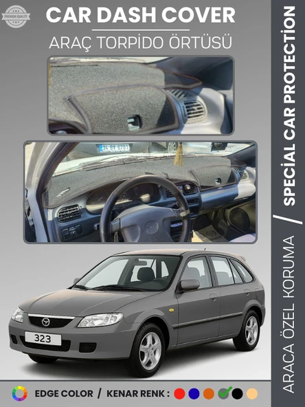 MAZDA 323 BJ HATCHBACK KAPAKLI (1998-2003) Torpido Örtüsü Panel Koruma Torpido Koruma Tam Uyum ürün görseli 1