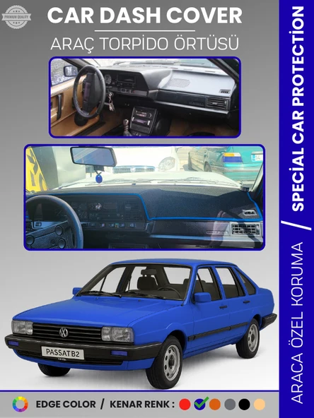 VOLKSWAGEN PASSAT B2 (1981-1988) Torpido Örtüsü Panel Halısı Torpido Koruma Tam Uyum UV Koruma ürün görseli 1