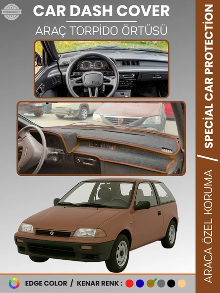 SUZUKI SWİFT (1988-1994) Torpido Örtüsü Panel Torpido Koruma Tam Uyum UV Koruma Hızlı Montaj ürün görseli 1