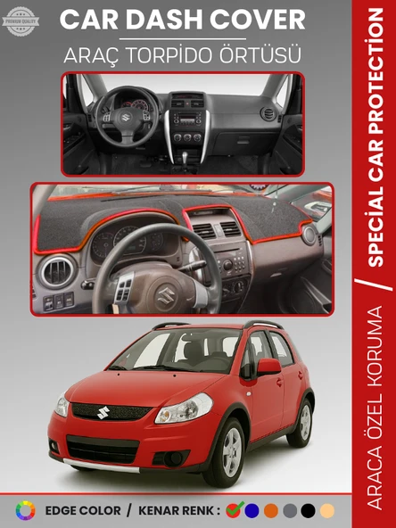 SUZUKI SX4 (2006-2014) Torpido Örtüsü Panel Torpido Koruma Tam Uyum UV Koruma Hızlı Montaj ürün görseli 1