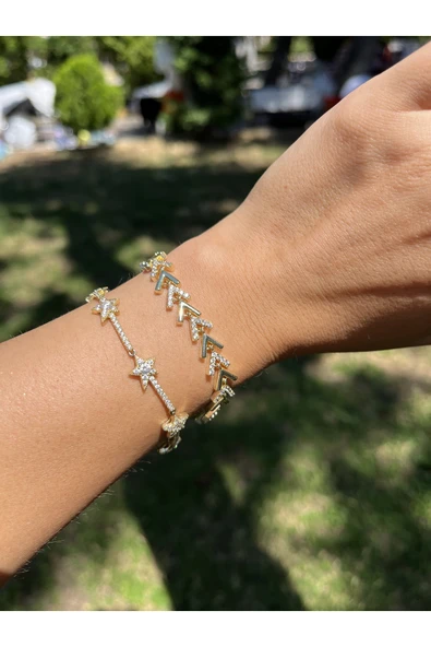 nergis collection Xuping Yıldız Taşlı 14K Kadın Bileklik Xuping Bileklik ürün görseli 1