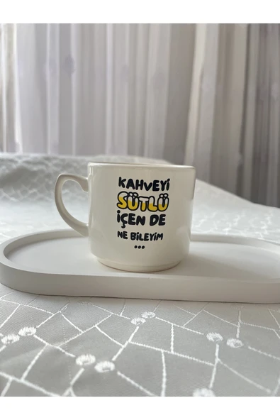 nergis collection Esprili Kupa Bardak Çay Kahve Fincanı 200 ml ürün görseli 1