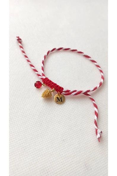 nergis collection Marteniçka Çam Kozalaklı Harfli Kişiye Özel Tasarım Marteniçka Bileklik ürün görseli 1