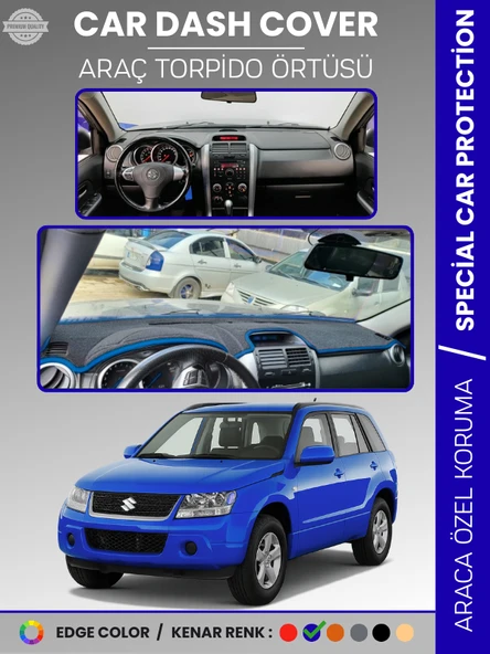SUZUKI GRAND VİTARA (2006-2012) Torpido Örtüsü Panel Torpido Koruma Tam Uyum UV Koruma Hızlı Montaj ürün görseli 1