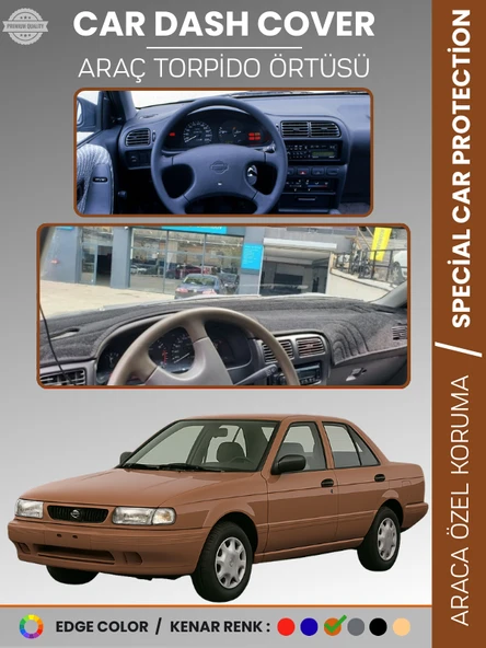 NİSSAN SUNNY (1990-1995) Torpido Örtüsü Ön Panel Koruma Tam Uyum UV Koruma Kaymaz Kolay Montaj ürün görseli 1