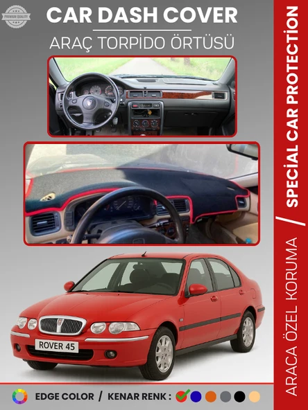 ROVER 45 (1999-2005) Torpido Örtüsü Ön Panel Halı Koruma Tam Uyum UV Koruma Hızlı Montaj ürün görseli 1