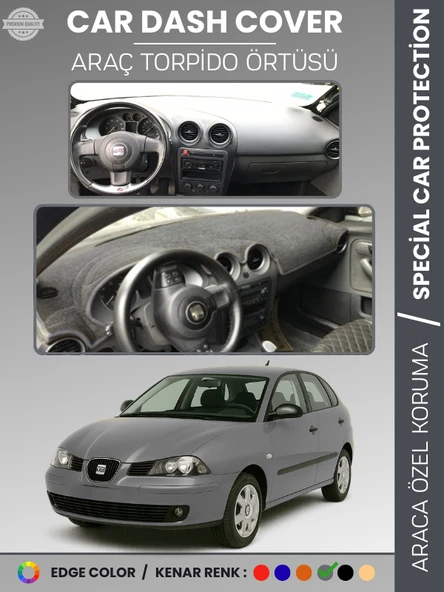 SEAT İBİZA (2001-2008) Torpido Örtüsü Panel Halı Koruma Tam Uyum Çatlamayı Önler Hızlı Montaj ürün görseli 1