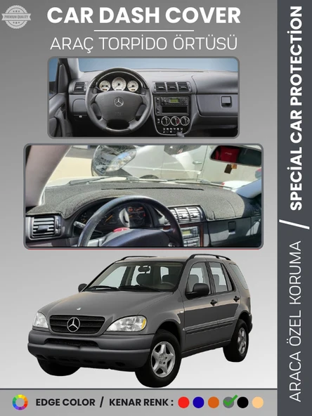 MERCEDES ML320 / ML430 / ML270 W163 (1997–2005) Torpido Örtüsü Panel Koruma Torpido Koruma Tam Uyum ürün görseli 1