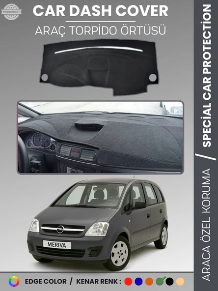 OPEL MERİVA A (2003-2010) Torpido Örtüsü Ön Panel Koruma Tam Uyum UV Koruma Kaymaz Kolay Montaj ürün görseli 1
