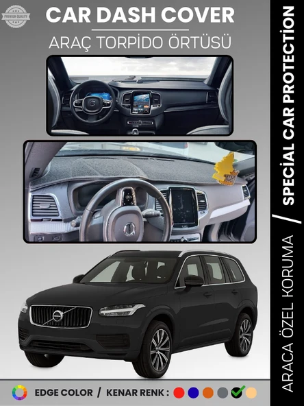 VOLVO XC90 TORPİDO ÖRTÜSÜ (2015-2024) Torpido Örtüsü Panel Halısı Torpido Koruma Tam Uyum UV Koruma ürün görseli 1