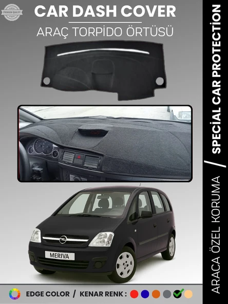OPEL MERİVA A (2003-2010) Torpido Örtüsü Ön Panel Koruma Tam Uyum UV Koruma Kaymaz Kolay Montaj ürün görseli 1