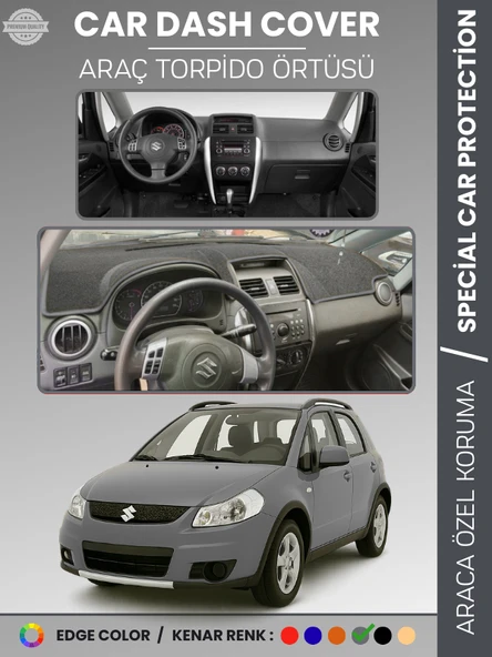 SUZUKI SX4 (2006-2014) Torpido Örtüsü Panel Torpido Koruma Tam Uyum UV Koruma Hızlı Montaj ürün görseli 1
