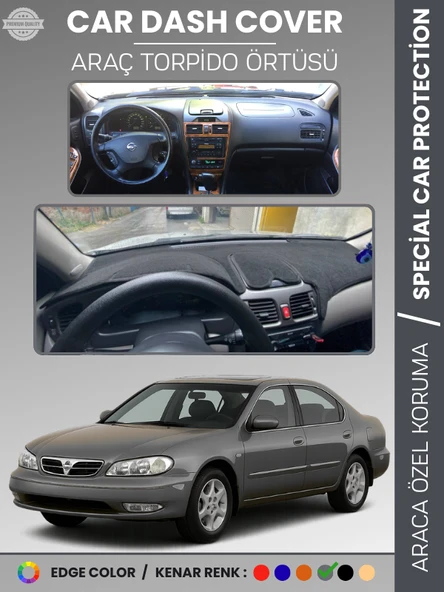 NISSAN MAXIMA A33 (2000-2003) Torpido Örtüsü Panel Koruma Araca Özel UV Koruma Kaymaz Kolay Montaj ürün görseli 1