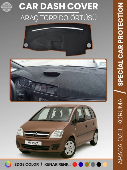 OPEL MERİVA A (2003-2010) Torpido Örtüsü Ön Panel Koruma Tam Uyum UV Koruma Kaymaz Kolay Montaj ürün görseli 1