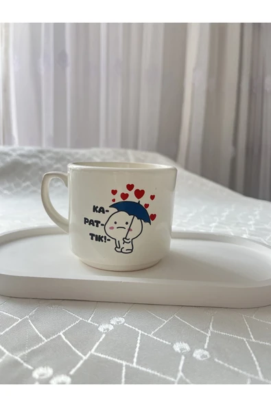 nergis collection Esprili Kupa Bardak Çay Kahve Fincanı 200 ml ürün görseli 1