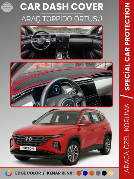 HYUNDAI TUCSON NX4 (2021-2024) Torpido Örtüsü Ön Göğüs Koruma Torpido Koruma Tam Uyum Uv Koruma ürün görseli 1
