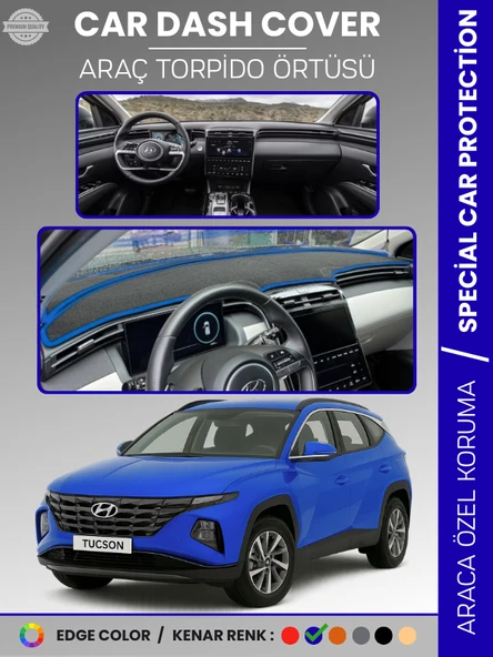 HYUNDAI TUCSON NX4 (2021-2024) Torpido Örtüsü Ön Göğüs Koruma Torpido Koruma Tam Uyum Uv Koruma ürün görseli 1