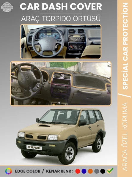 NISSAN TERRANO 2 R20 (1993-2006) Torpido Örtüsü Panel Koruma Tam Uyum UV Koruma Kaymaz Kolay Montaj ürün görseli 1