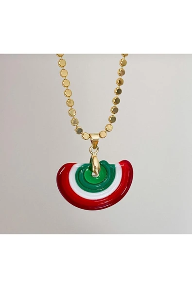 nergis collection Yeniyıl Murano Kolye - Resim 2