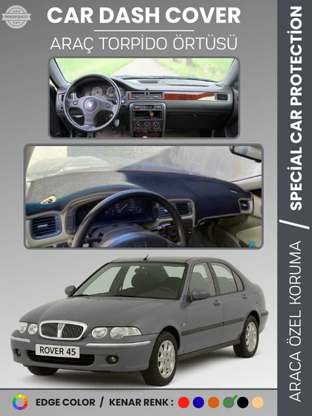 ROVER 45 (1999-2005) Torpido Örtüsü Ön Panel Halı Koruma Tam Uyum UV Koruma Hızlı Montaj ürün görseli 1
