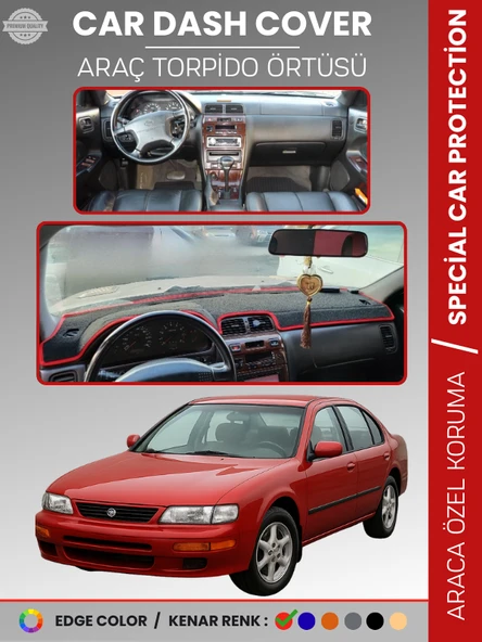 NISSAN MAXIMA A32 (1995-2000) Torpido Örtüsü Panel Koruma Araca Özel UV Koruma Kaymaz Kolay Montaj ürün görseli 1