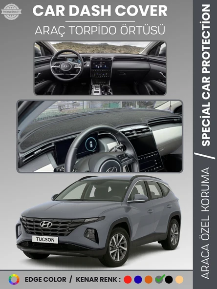 HYUNDAI TUCSON NX4 (2021-2024) Torpido Örtüsü Ön Göğüs Koruma Torpido Koruma Tam Uyum Uv Koruma ürün görseli 1