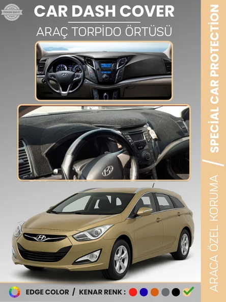 HYUNDAI i40 (2011-2019) Torpido Örtüsü Ön Göğüs Koruma Torpido Koruma Tam Uyum UV Koruma ürün görseli 1