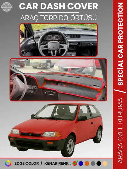 SUZUKI SWİFT (1988-1994) Torpido Örtüsü Panel Torpido Koruma Tam Uyum UV Koruma Hızlı Montaj ürün görseli 1
