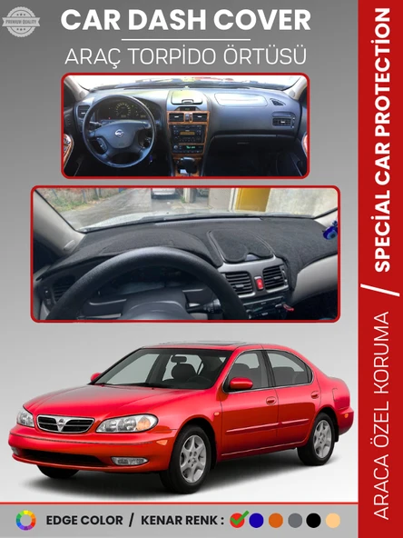 NISSAN MAXIMA A33 (2000-2003) Torpido Örtüsü Panel Koruma Araca Özel UV Koruma Kaymaz Kolay Montaj ürün görseli 1