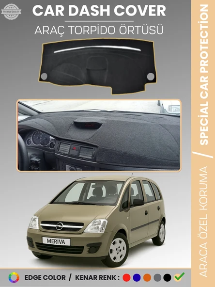 OPEL MERİVA A (2003-2010) Torpido Örtüsü Ön Panel Koruma Tam Uyum UV Koruma Kaymaz Kolay Montaj ürün görseli 1