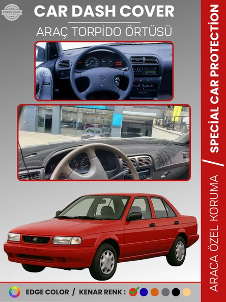 NİSSAN SUNNY (1990-1995) Torpido Örtüsü Ön Panel Koruma Tam Uyum UV Koruma Kaymaz Kolay Montaj ürün görseli 1