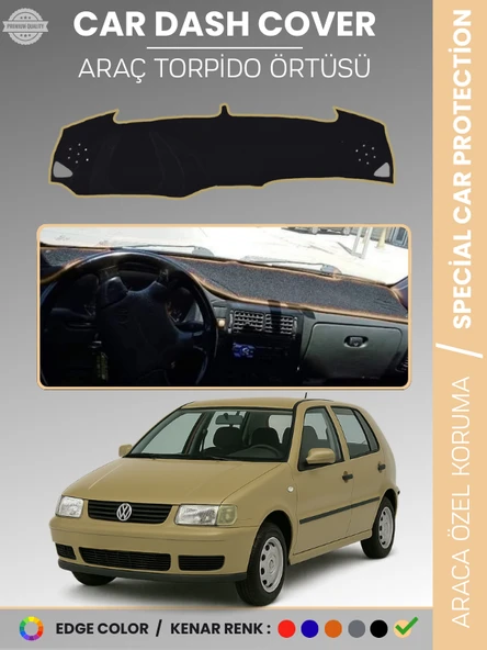 VOLKSWAGEN POLO (1994-2001) Torpido Örtüsü Panel Halısı Torpido Koruma Tam Uyum UV Koruma ürün görseli 1