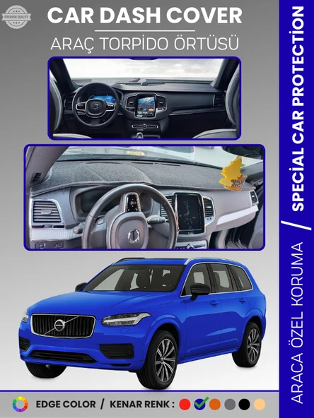 VOLVO XC90 TORPİDO ÖRTÜSÜ (2015-2024) Torpido Örtüsü Panel Halısı Torpido Koruma Tam Uyum UV Koruma ürün görseli 1