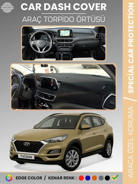 HYUNDAİ TUCSON (2018-2021) Torpido Örtüsü Ön Göğüs Koruma Torpido Koruma Tam Uyum Çatlamayı Önler ürün görseli 1