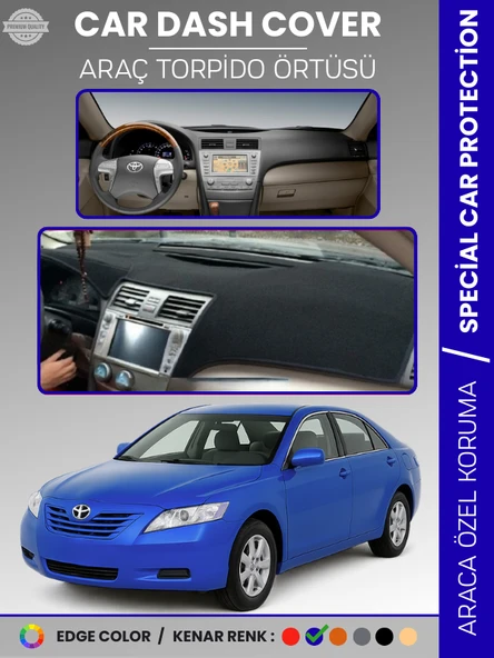 TOYOTA CAMRY (2006-2012) Torpido Örtüsü Ön Göğüs Halı Torpido Koruma Tam Uyum Çatlamayı Önler Kaymaz ürün görseli 1