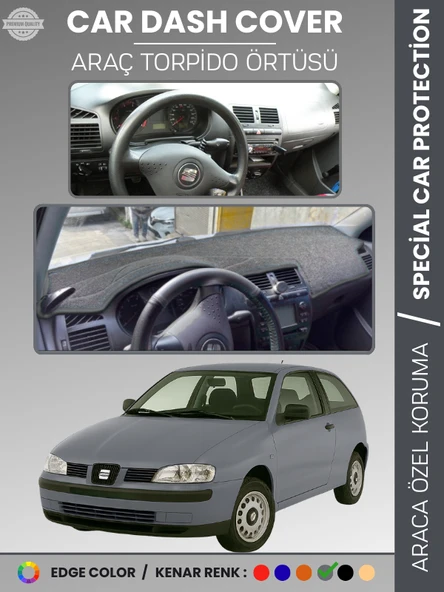 SEAT İBİZA (1998-2001) Torpido Örtüsü Panel Halı Koruma Tam Uyum Çatlamayı Önler Hızlı Montaj ürün görseli 1