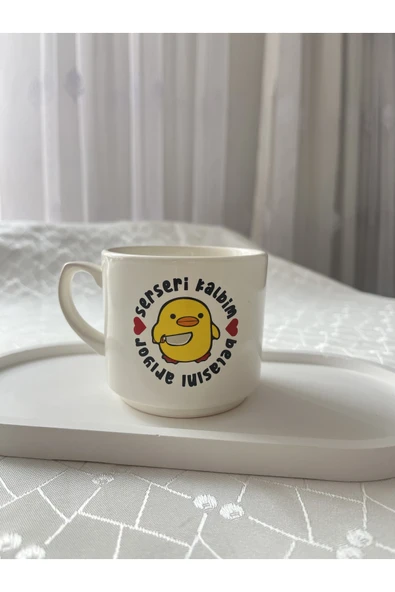 nergis collection Esprili Kupa Bardak Çay Kahve Fincanı 200 ml ürün görseli 1