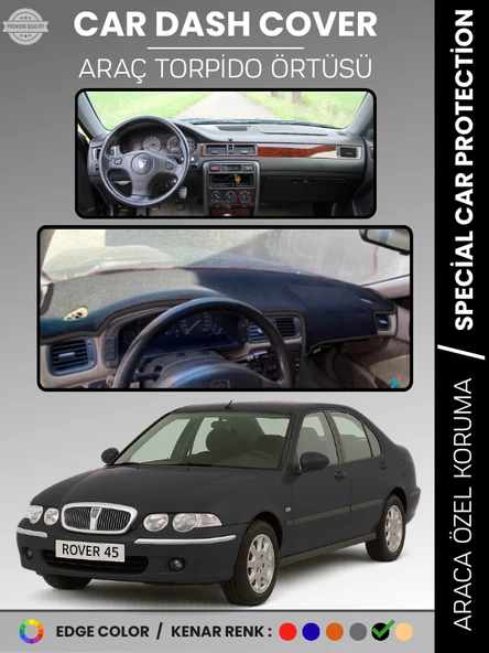 ROVER 45 (1999-2005) Torpido Örtüsü Ön Panel Halı Koruma Tam Uyum UV Koruma Hızlı Montaj ürün görseli 1