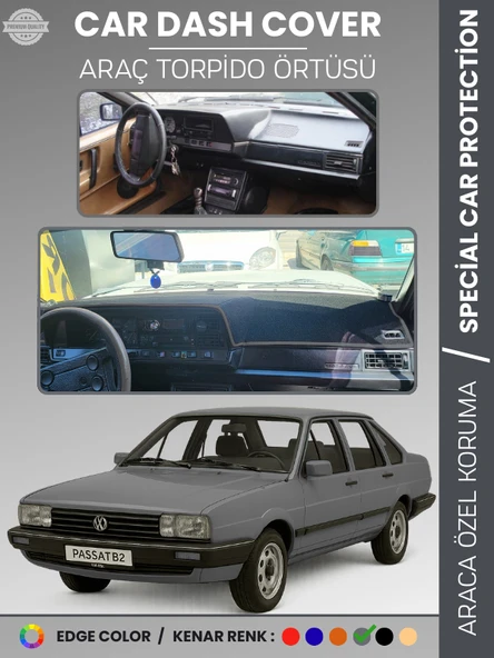 VOLKSWAGEN PASSAT B2 (1981-1988) Torpido Örtüsü Panel Halısı Torpido Koruma Tam Uyum UV Koruma ürün görseli 1