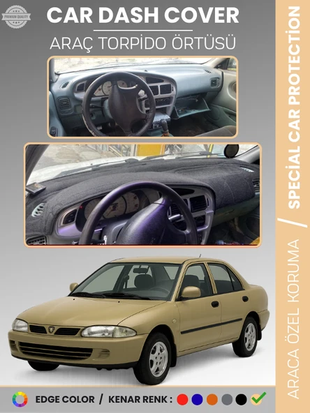 PROTON 415 / WIRA (1993-2004) Torpido Örtüsü Ön Panel Koruma Tam Uyum UV Koruma Kaymaz Kolay Montaj ürün görseli 1