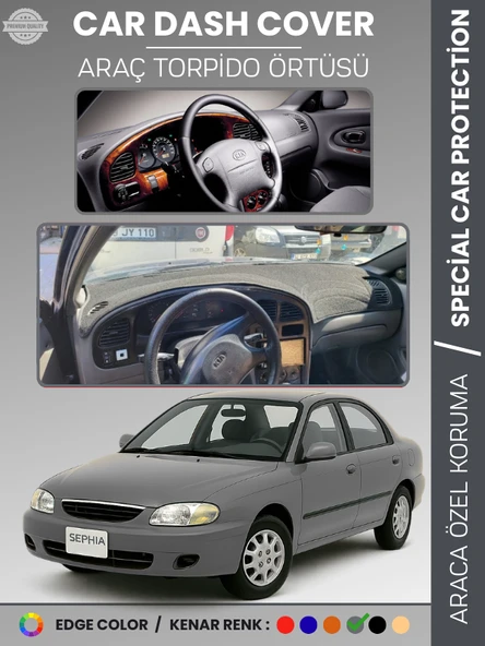 KİA SEPHİA (1998-2004) Torpido Örtüsü Panel Koruma Torpido Koruma Tam Uyum Çatlamayı Önler ürün görseli 1