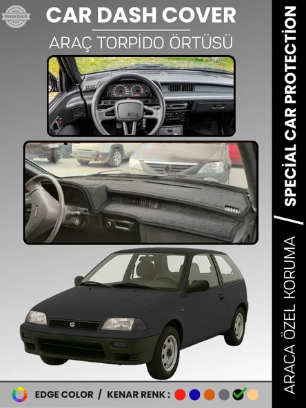 SUZUKI SWİFT (1988-1994) Torpido Örtüsü Panel Torpido Koruma Tam Uyum UV Koruma Hızlı Montaj ürün görseli 1