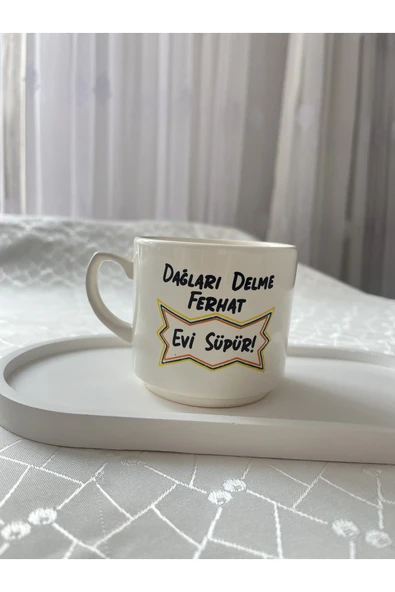 nergis collection Esprili Kupa Bardak Çay Kahve Fincanı 200 ml ürün görseli 1