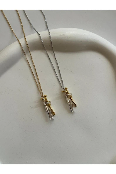 nergis collection SEVGİLİLER GÜNÜ ALİ VE NİNO AŞKIN SİMGESİ KOLYE GÜMÜŞ ZİNCİR ürün görseli 1